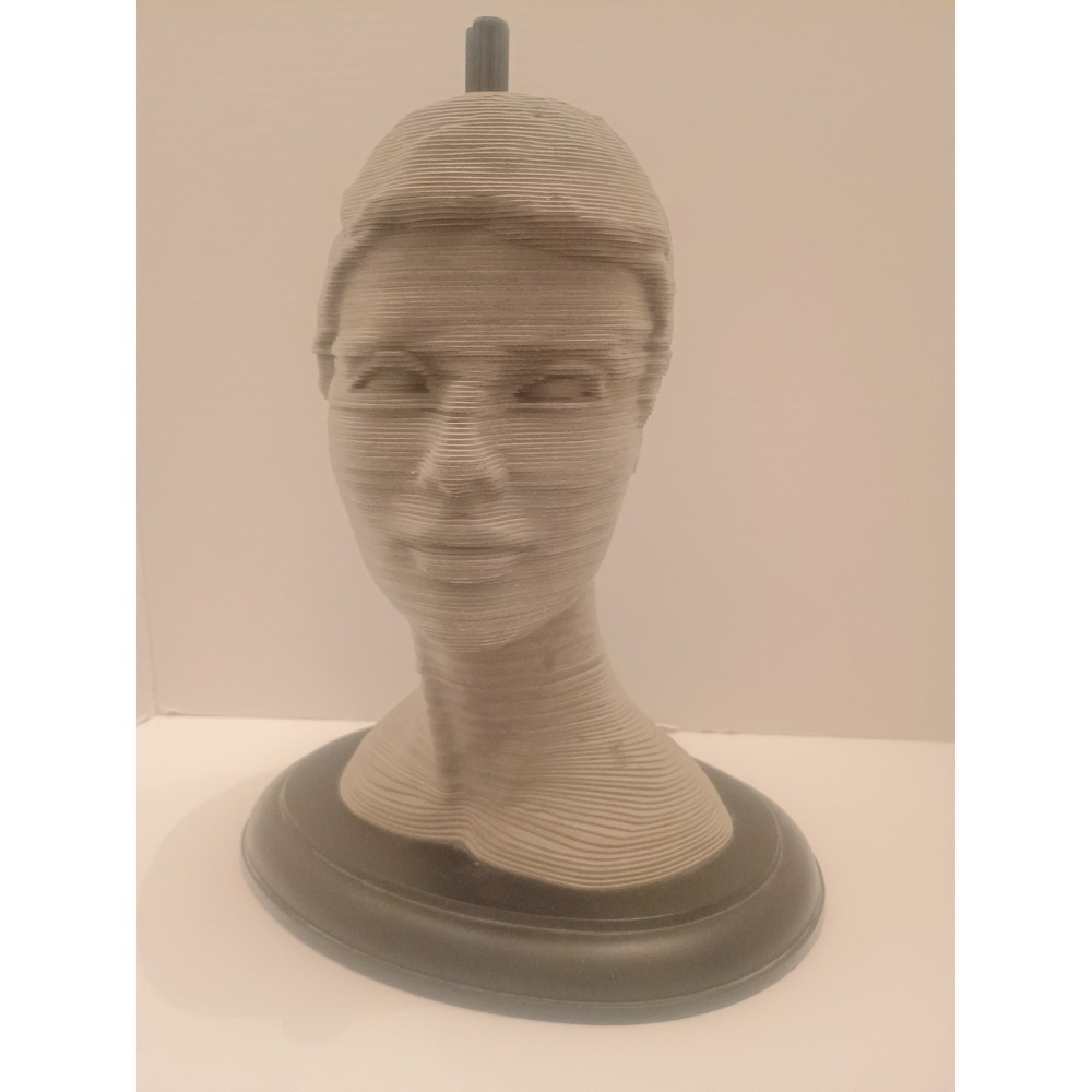 Vintage 90s 3D Bust Cardboard Paper Layered Figure Puzzle The Eternal Woman 14"
